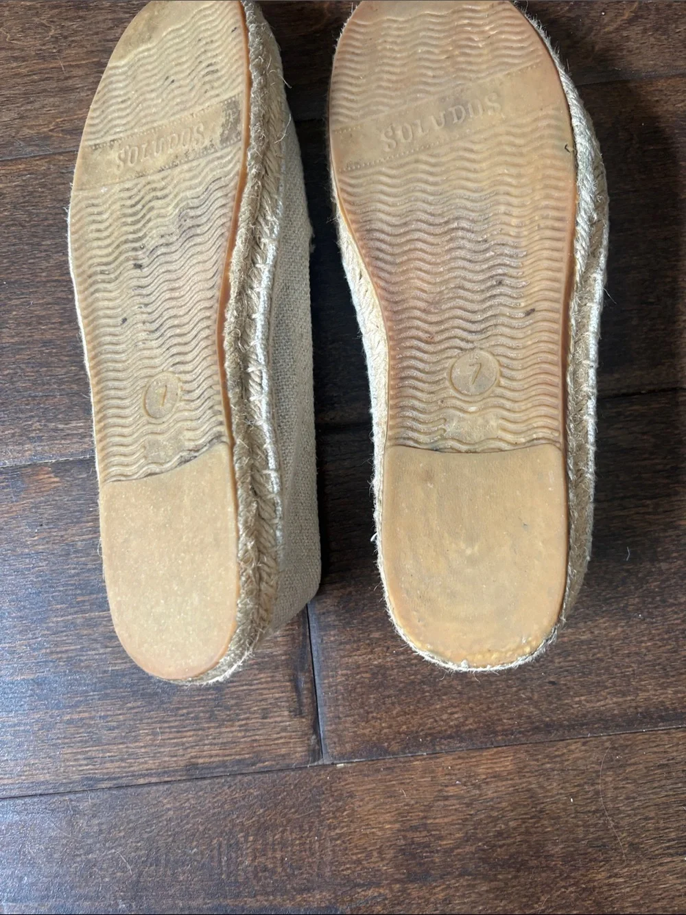 Soludos Women's Neutral Espadrille Slip-On Flats with Eye Detail
